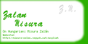 zalan misura business card